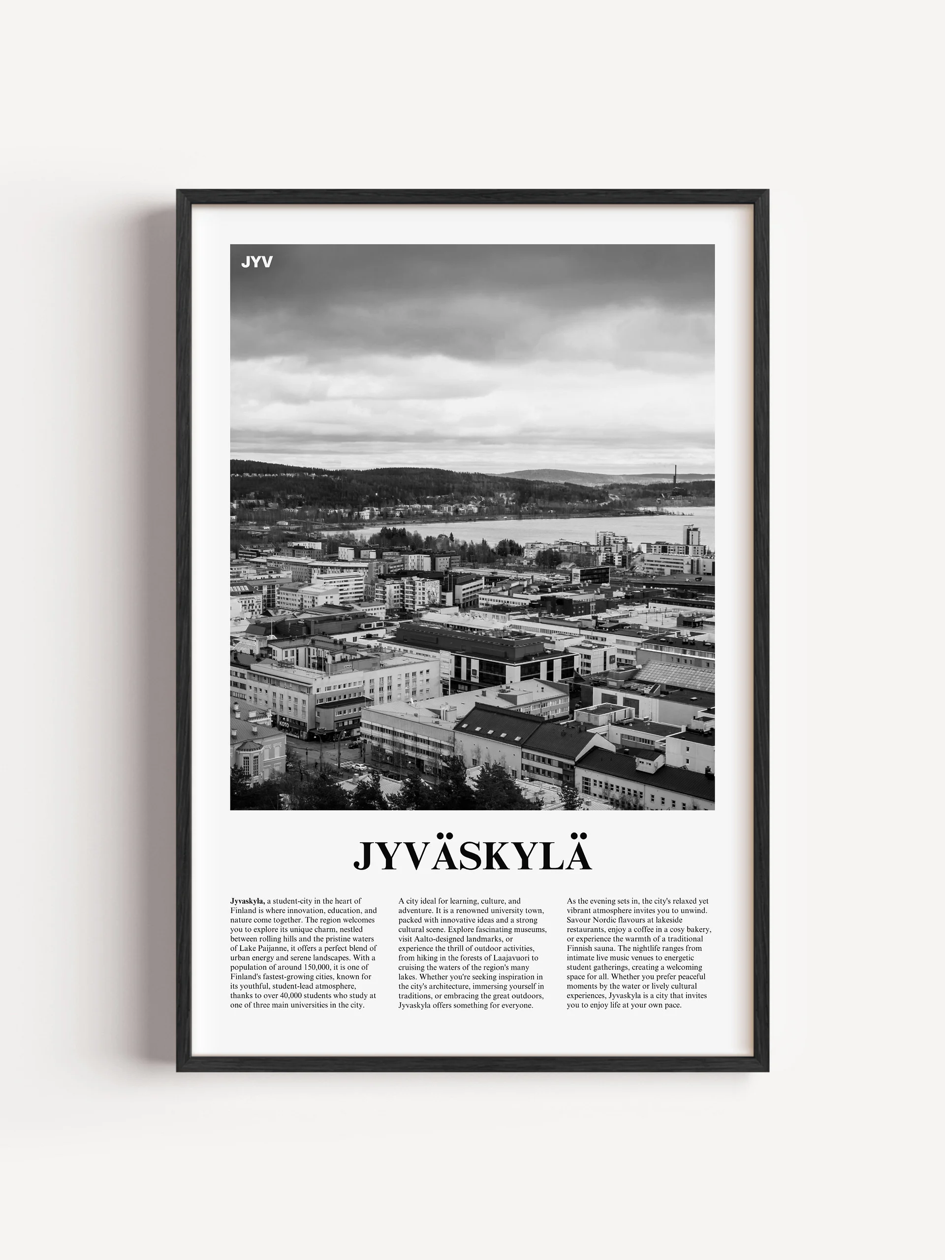 Jyvaskyla 01 Newspaper Poster product image (1)