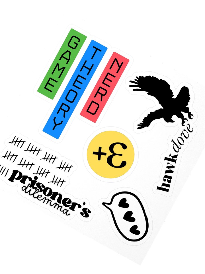 game theory stickers product image (2)