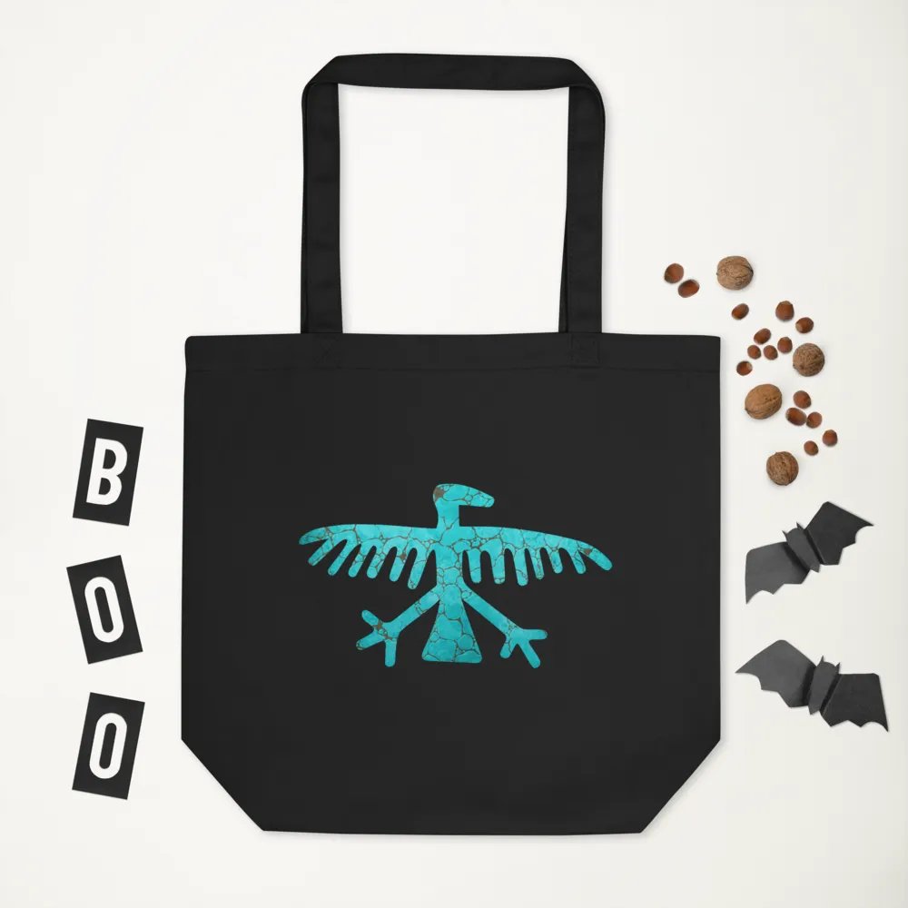 Turquoise Condor Canvas Tote product image (3)