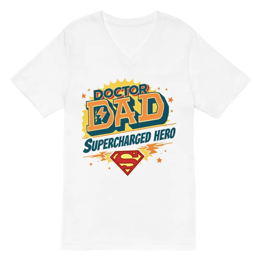 Supercharged Doctor Dad V-Neck Tee product image (2)