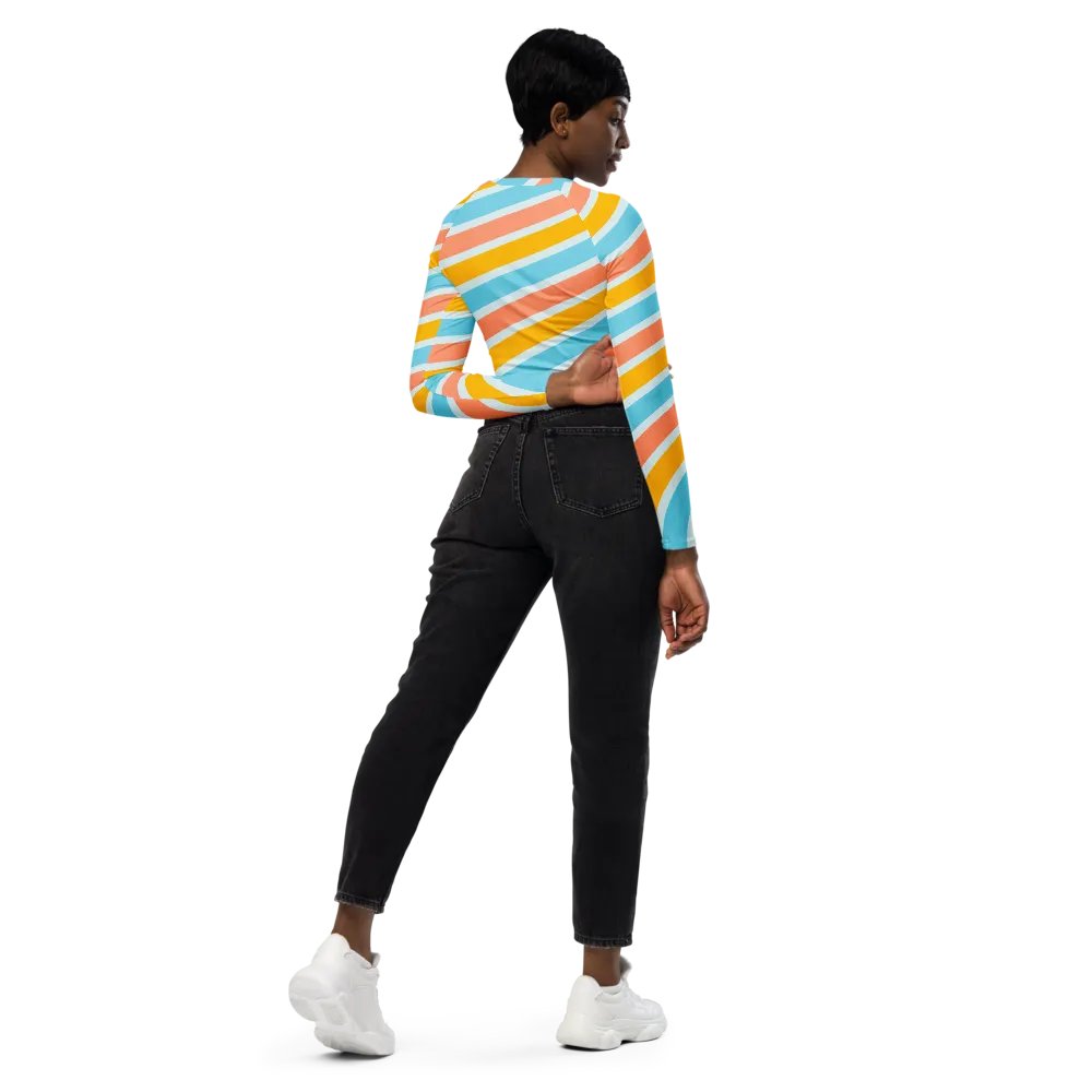 WHITE SKI MASK STRIPED CROP product image (6)