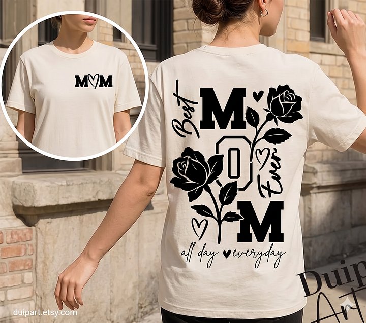 Best Mom Ever Roses Shirt - Floral Mother's Day Gift 2026 Tee product image (2)
