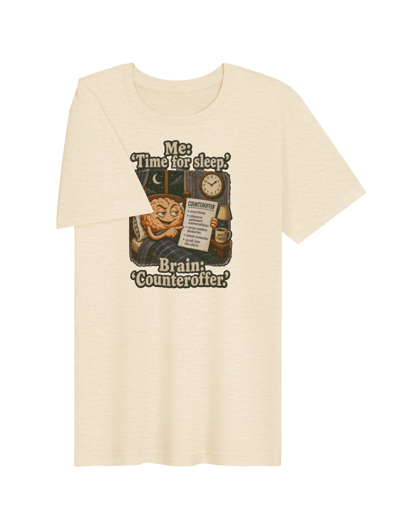 UnspokenMinds: Overthinking Brain Tee product image (3)