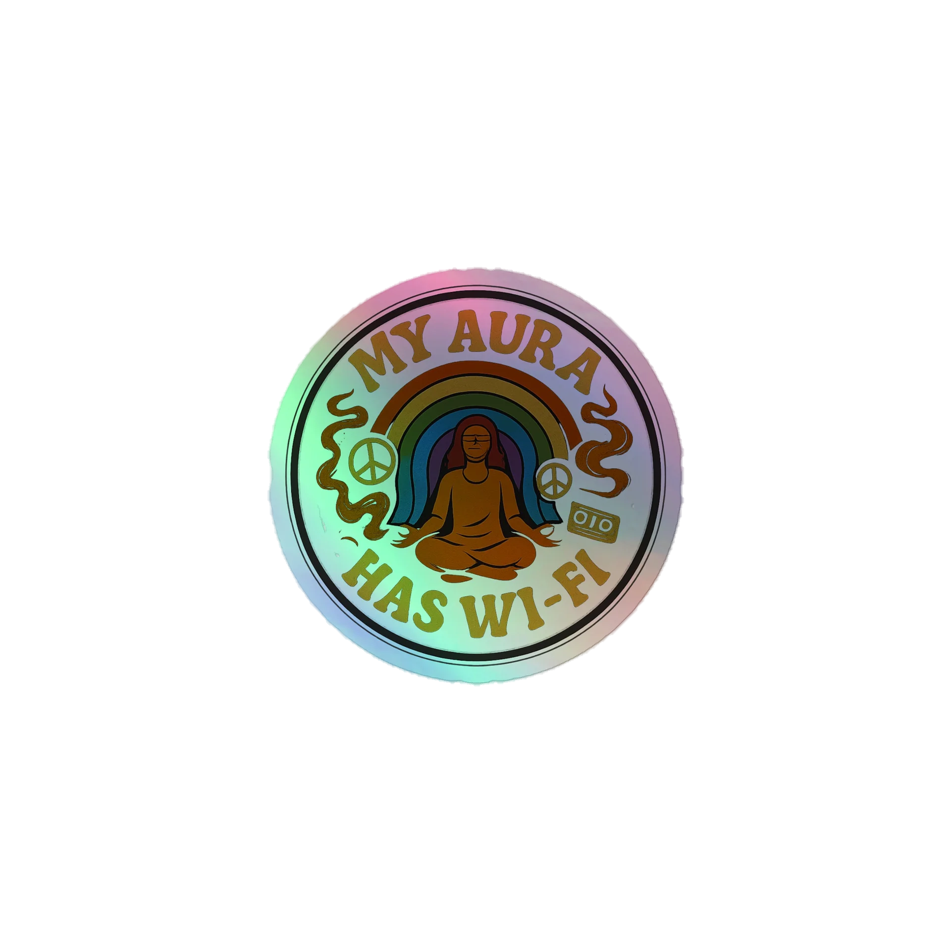Wi-Fi Aura Meditation Sticker product image (1)