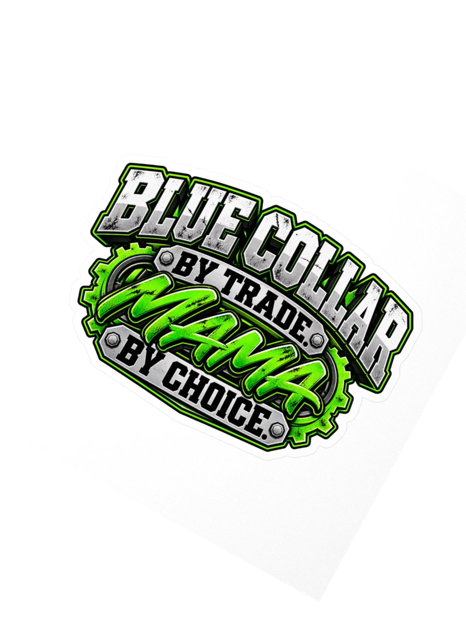 Moose Blue Collar Mama Sticker product image (2)
