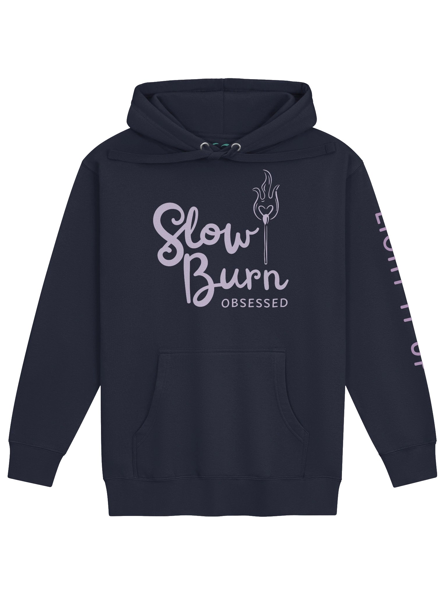 Slow Burn Obsessed | Light It Up | Light Purple Logo Hoodie product image (1)