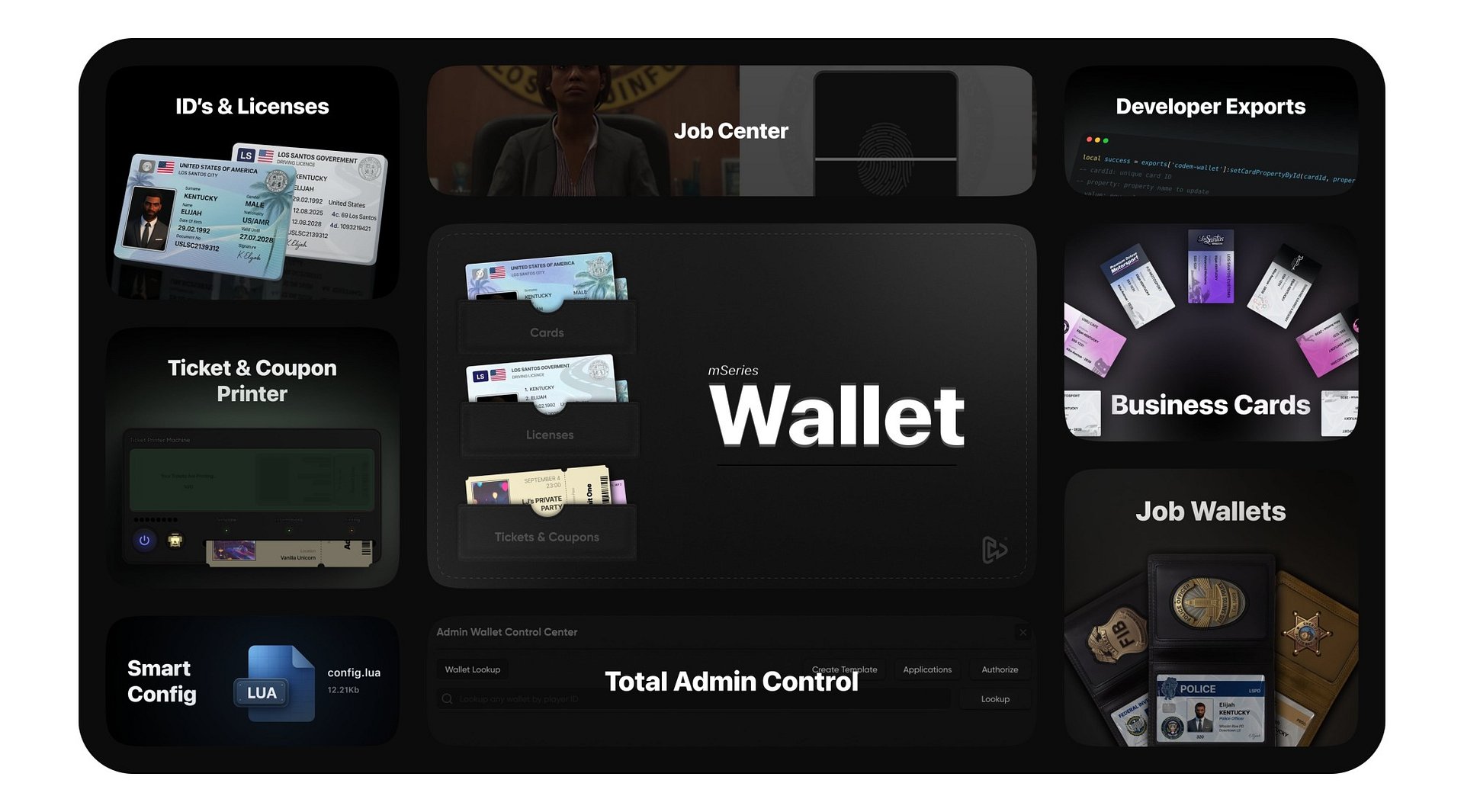 Advanced Fivem Wallet Script [ QBCore / ESX / QBOX ] product image (1)