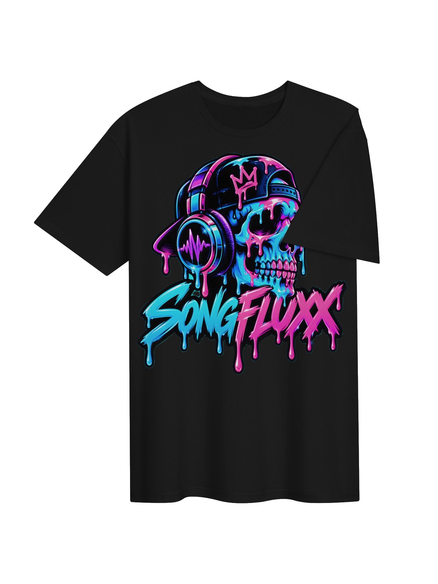 SONG FLUXX Neon Skull DJ Tee 4