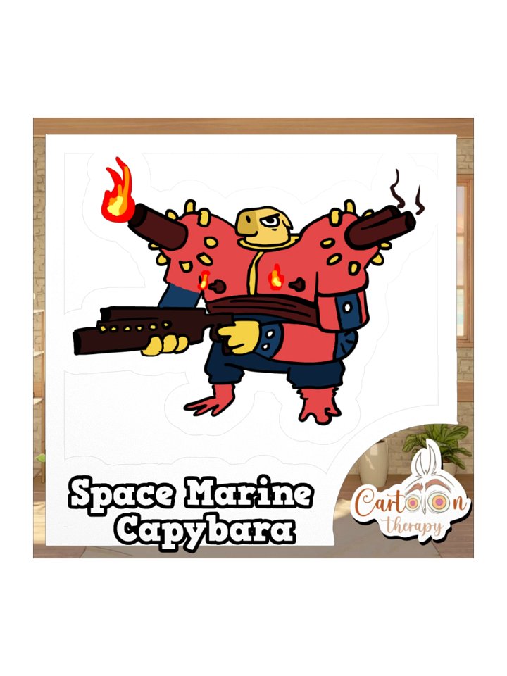 Space Marine Capybara (Sticker Club) product image (2)