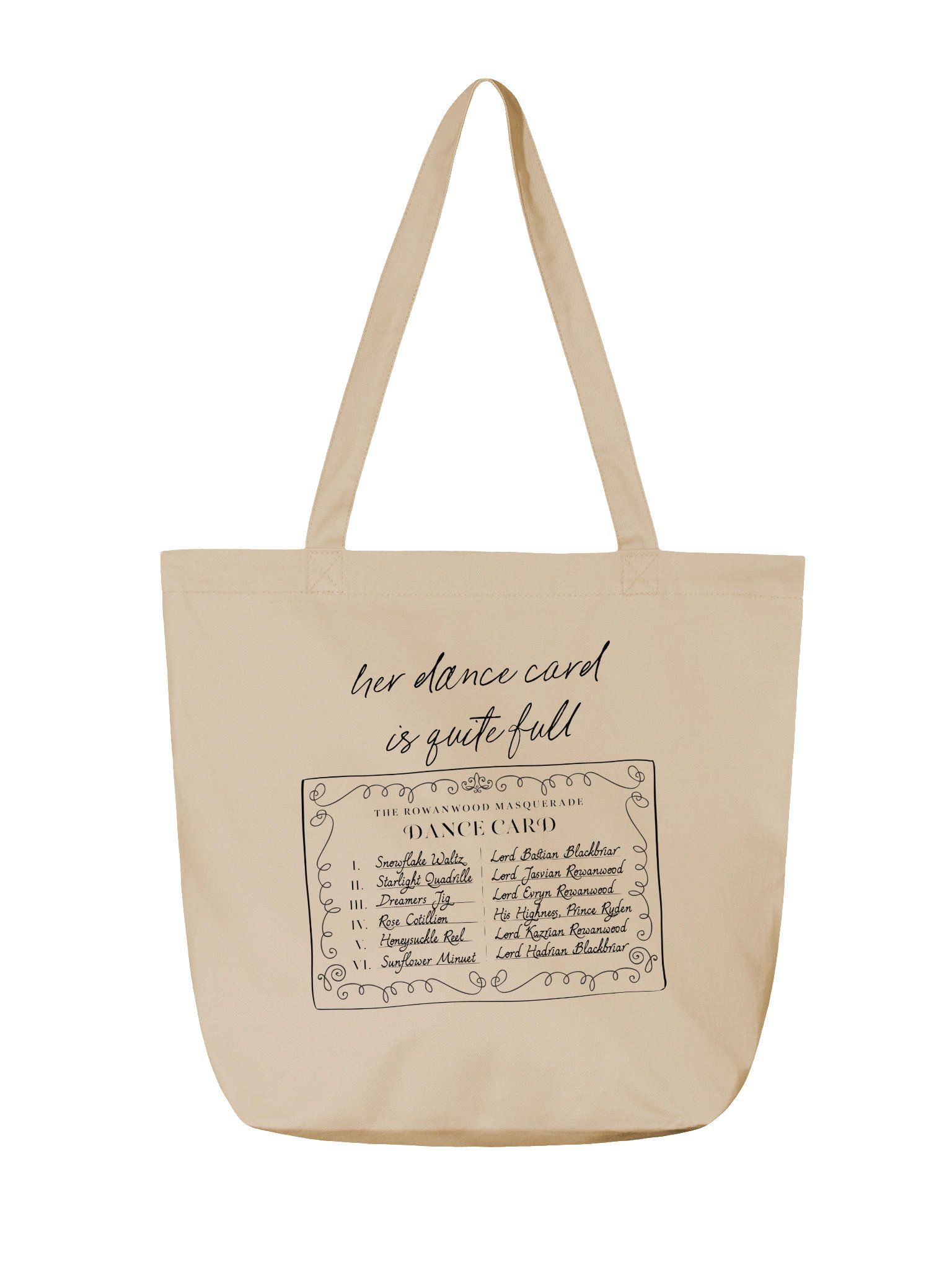 Dance Card Econscious Tote Bag product image (2)