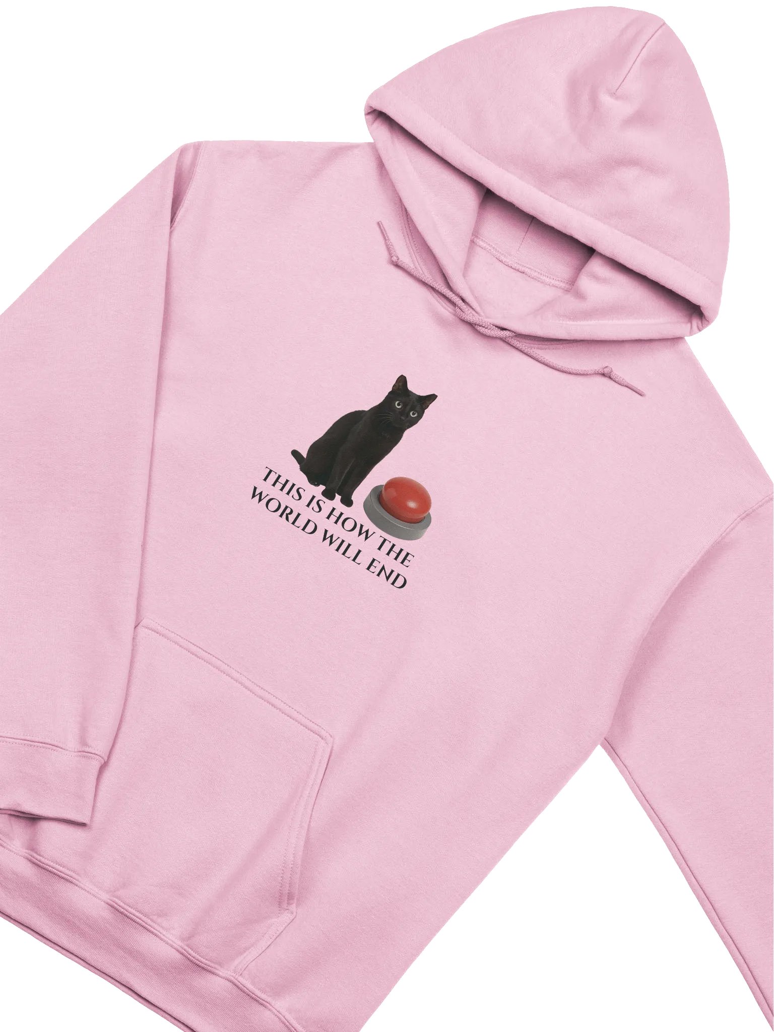 Apocalyptic Cat and Red Button Hoodie product image (22)