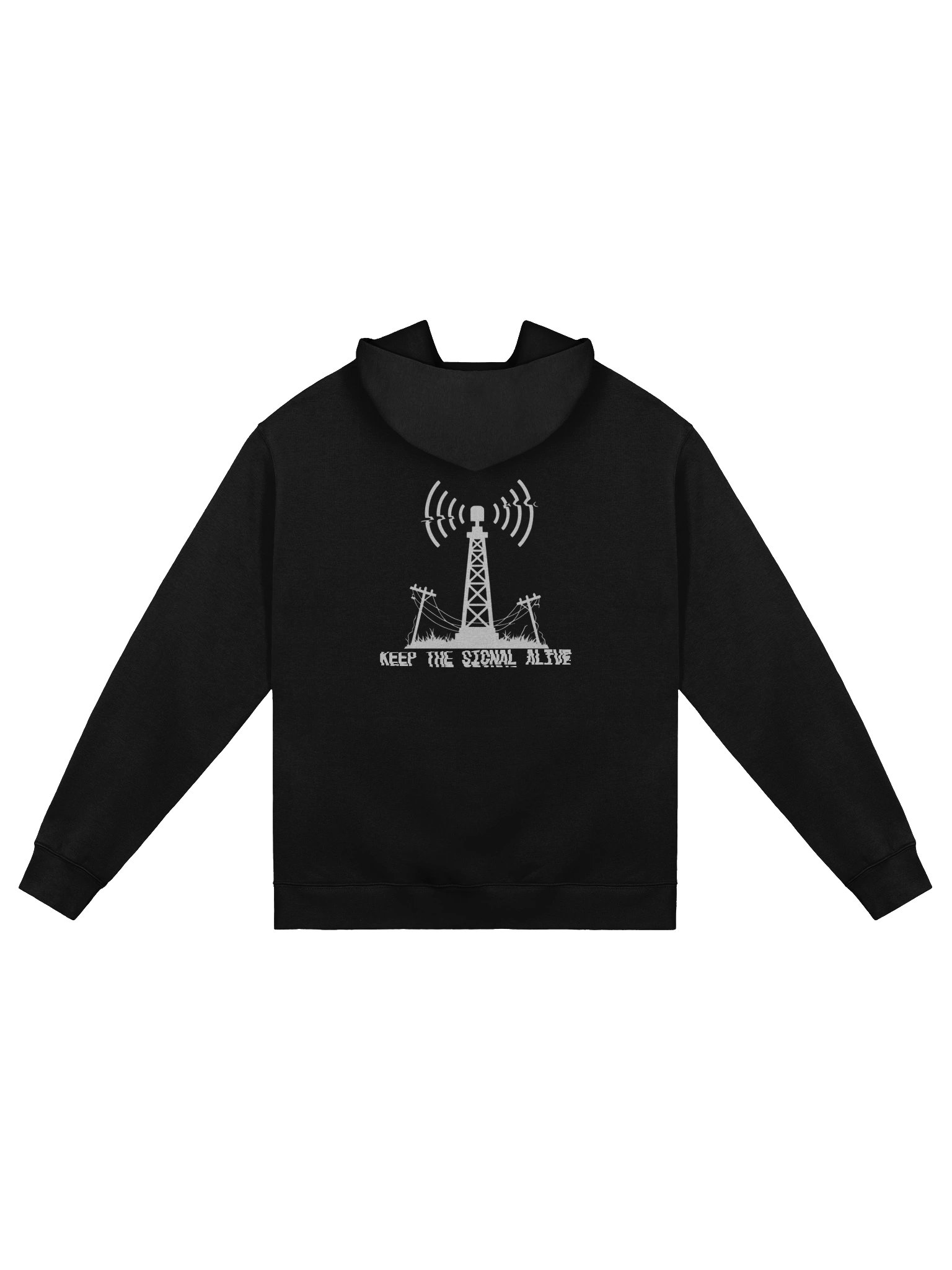 Signal Hoodie (Black) product image (4)