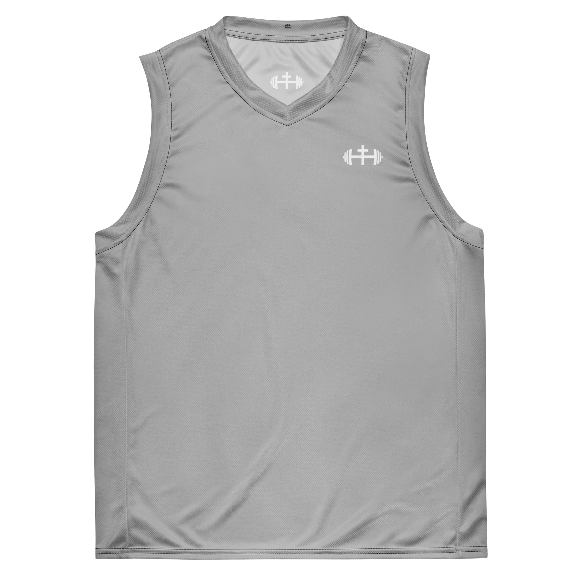 His House Performance V-Neck Muscle Tank - Silver product image (3)