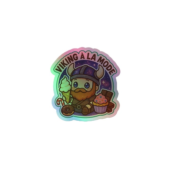 Viking à la mode Holographic Sticker Sheet product image (1)