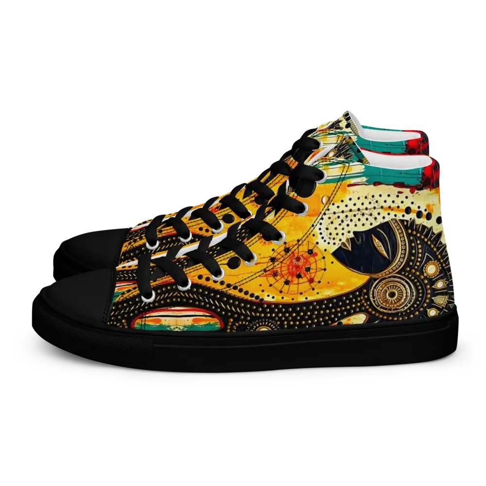 Women's Yogi Muse Abstract Art Painted High Tops product image (4)
