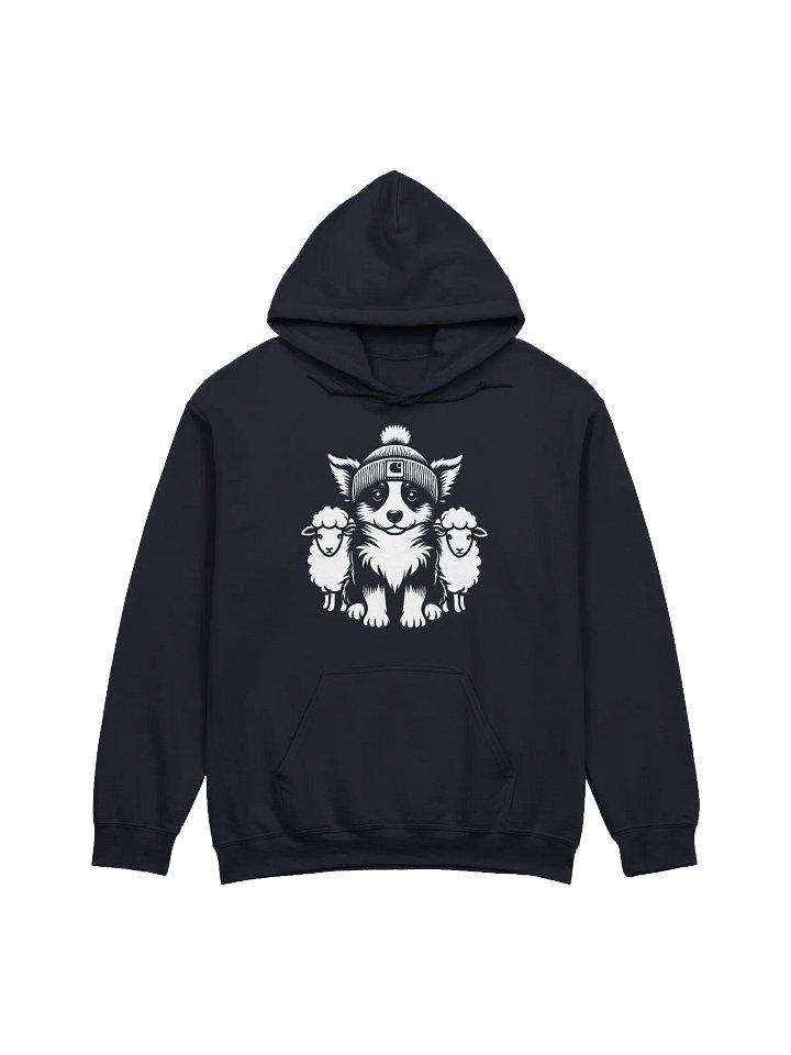Cute Border Collie with Sheep Hoodie product image (1)
