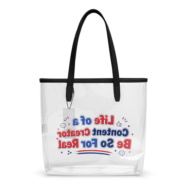 Life of a Content Creator Clear Tote product image (2)