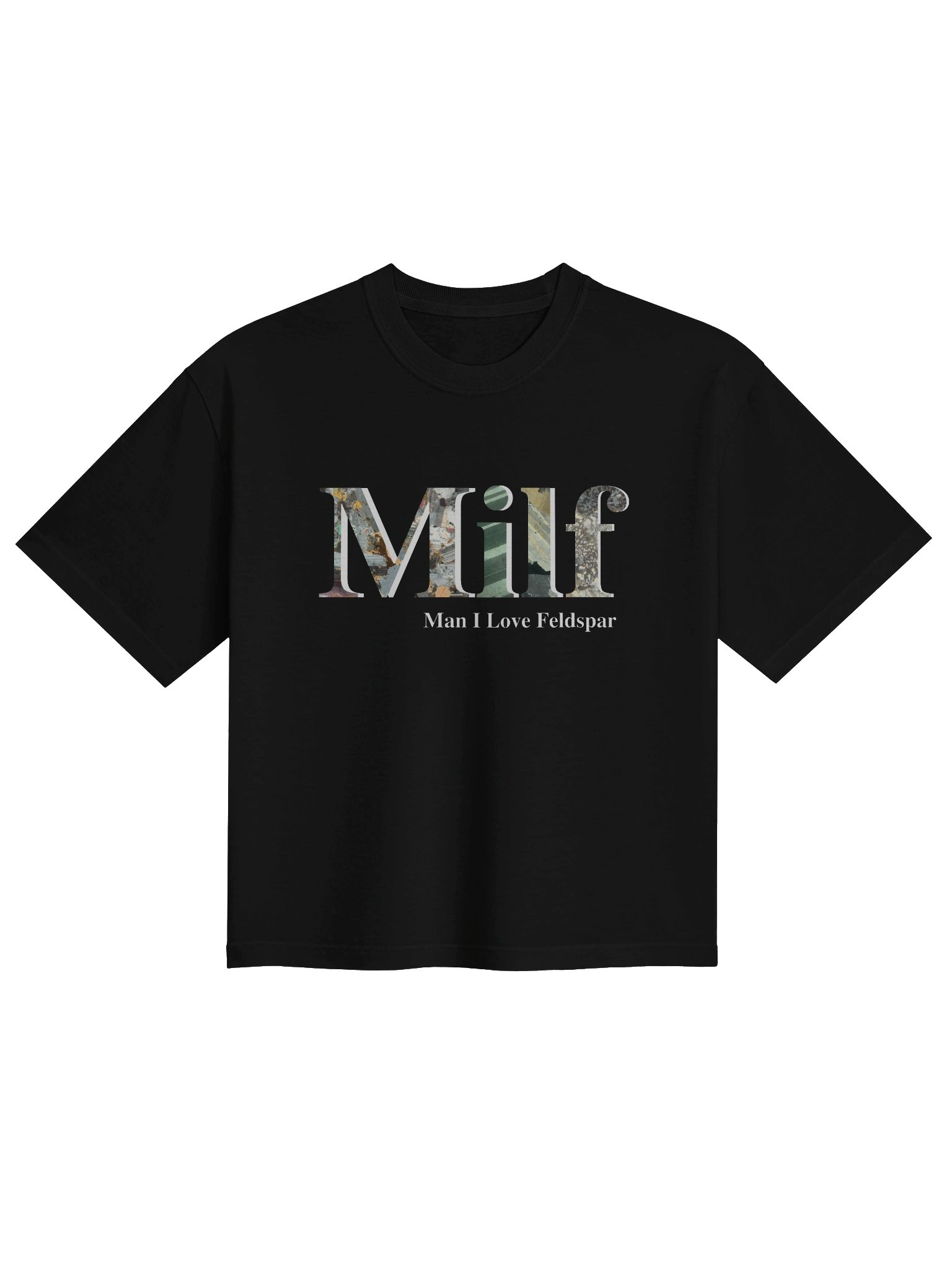 Milf Text only boxy tee product image (1)
