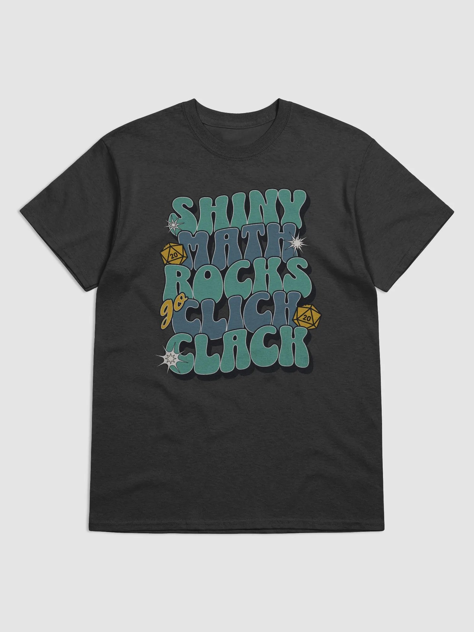 Dungeons and Dragons Click Clack Math Dice Tee product image (1)