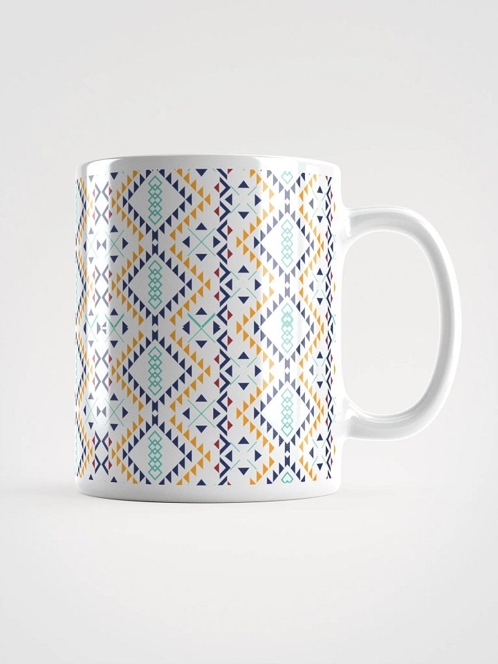 Miniature Triangles Design White Mug product image (1)