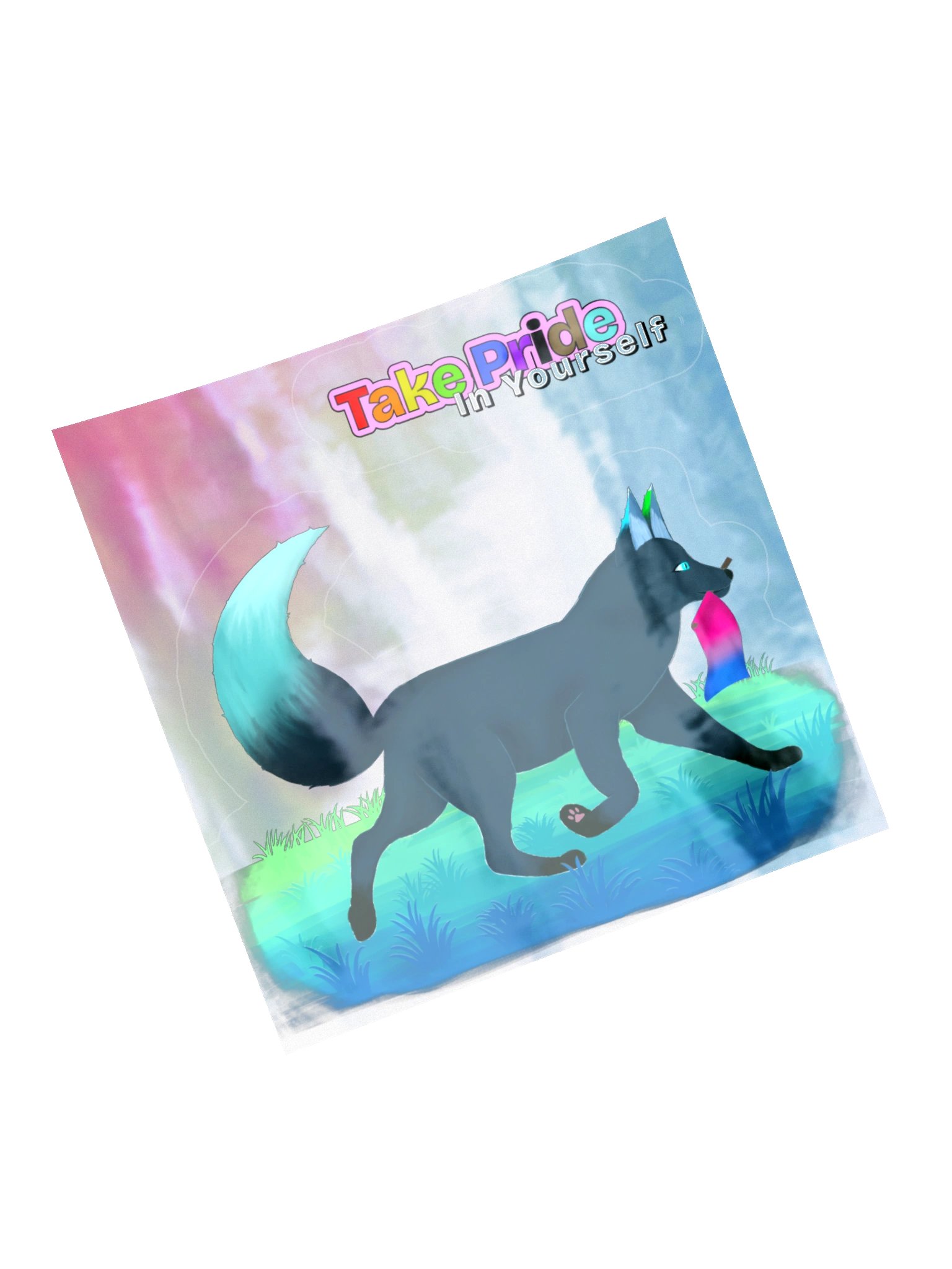 Bisexual Flag - Take Pride In Yourself 2pc. HoloSticker product image (13)