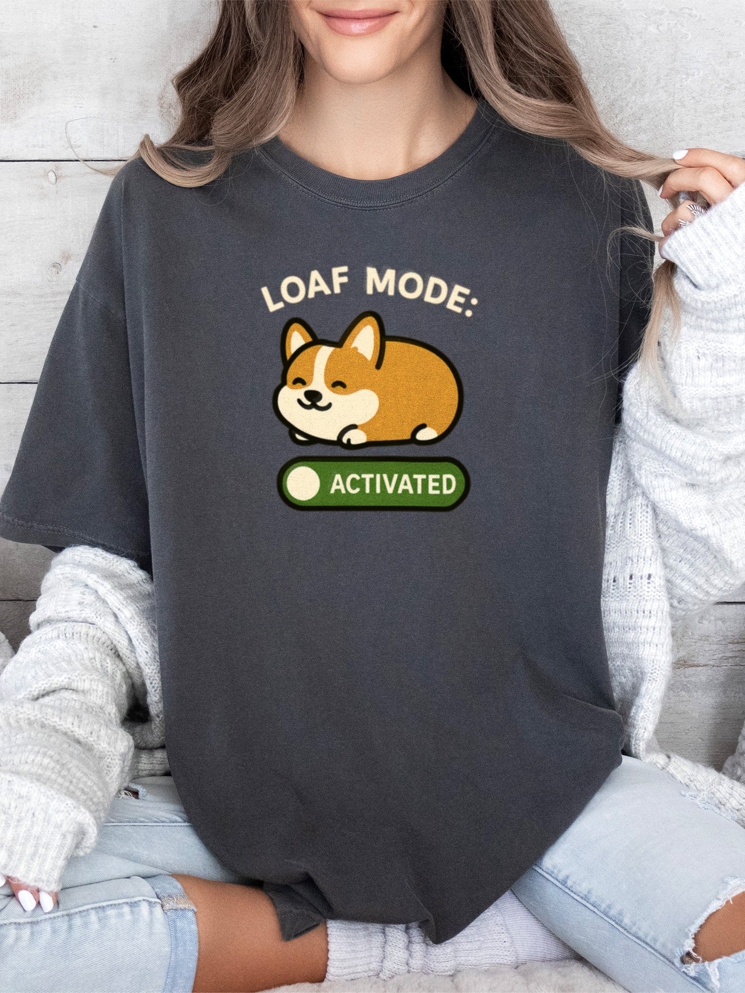 Loaf Mode: Activated (Corgi) Tee product image (1)