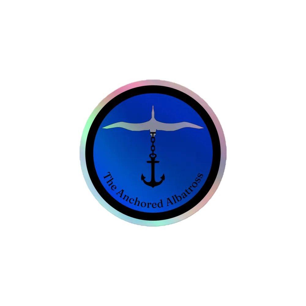 Anchored Albatross Holographic Sticker product image (1)