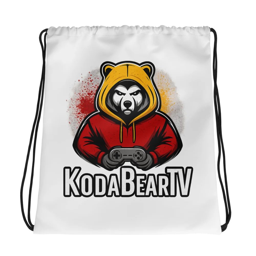 KodaBearTV All-Over Print Drawstring Bag product image (1)