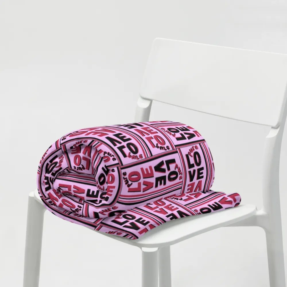 Pure Love Pattern Pink - Throw Blanket product image (11)