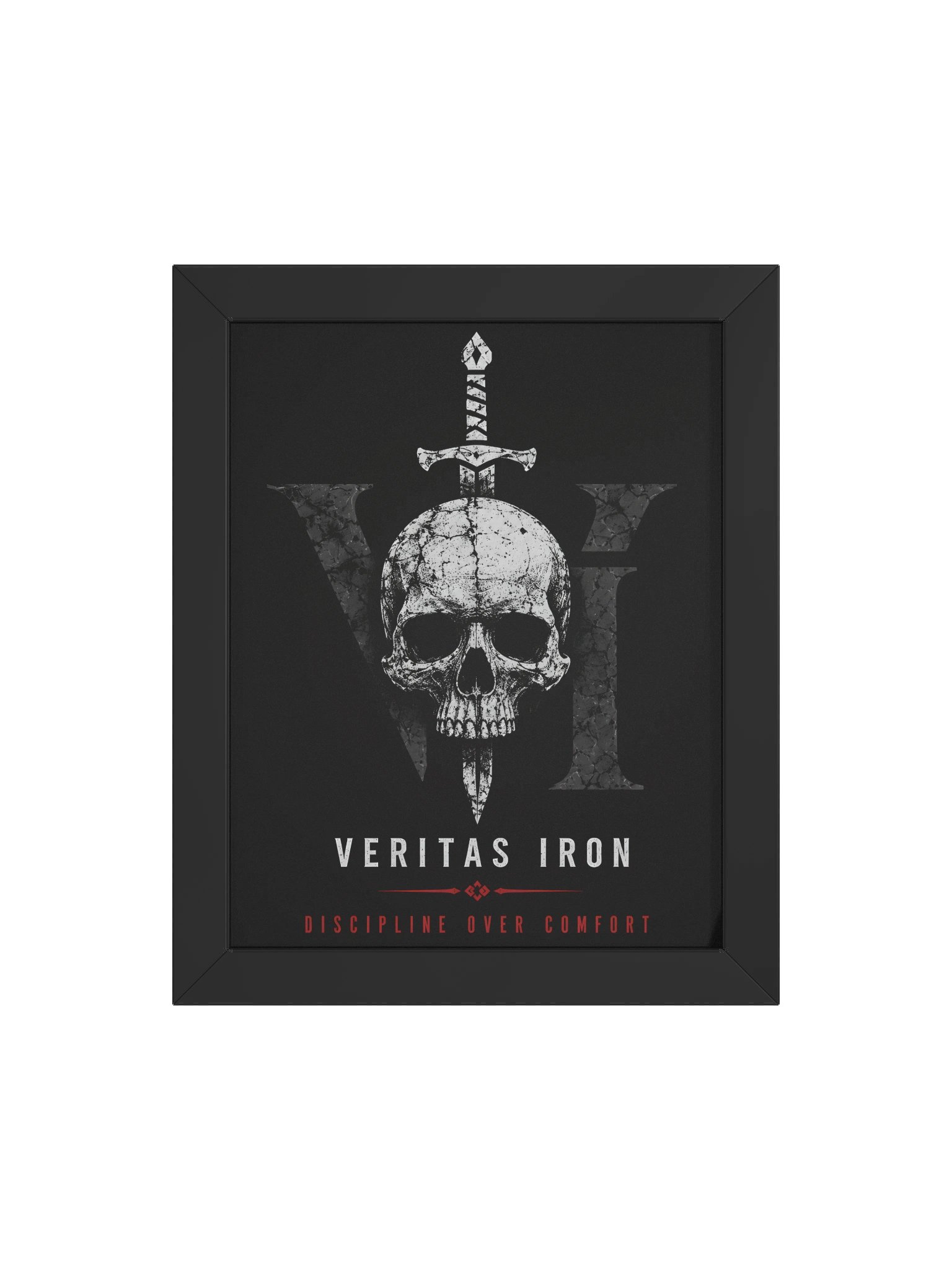 Discipline Over Comfort — Framed Print product image (5)