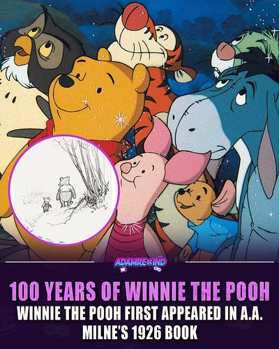 A hand drawn sketch from 1926 is the reason an entire industry of stuffed bears exists today

100 years ago, A.A. Milne wrote...