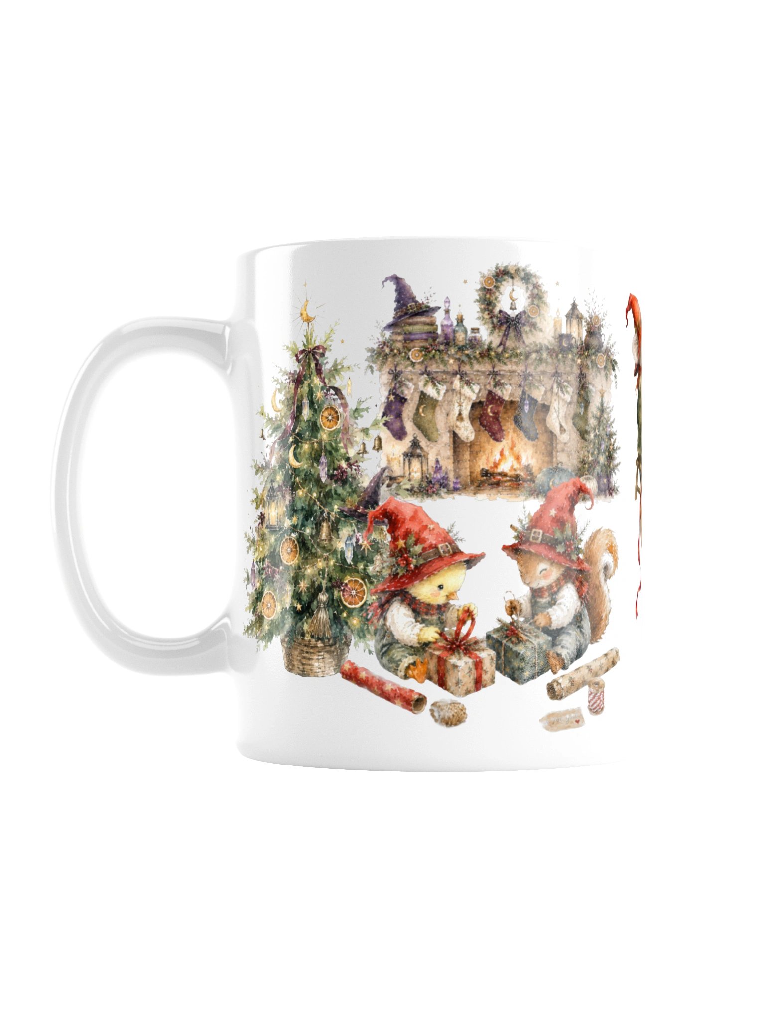 A Witchy Christmas Ceramic Mug | Whimsical Christmas Coffee Cup product image (1)