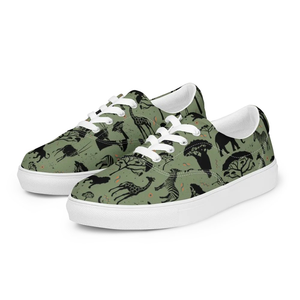 Savanah Wildlife Lace-Up Canvas Shoes product image (6)