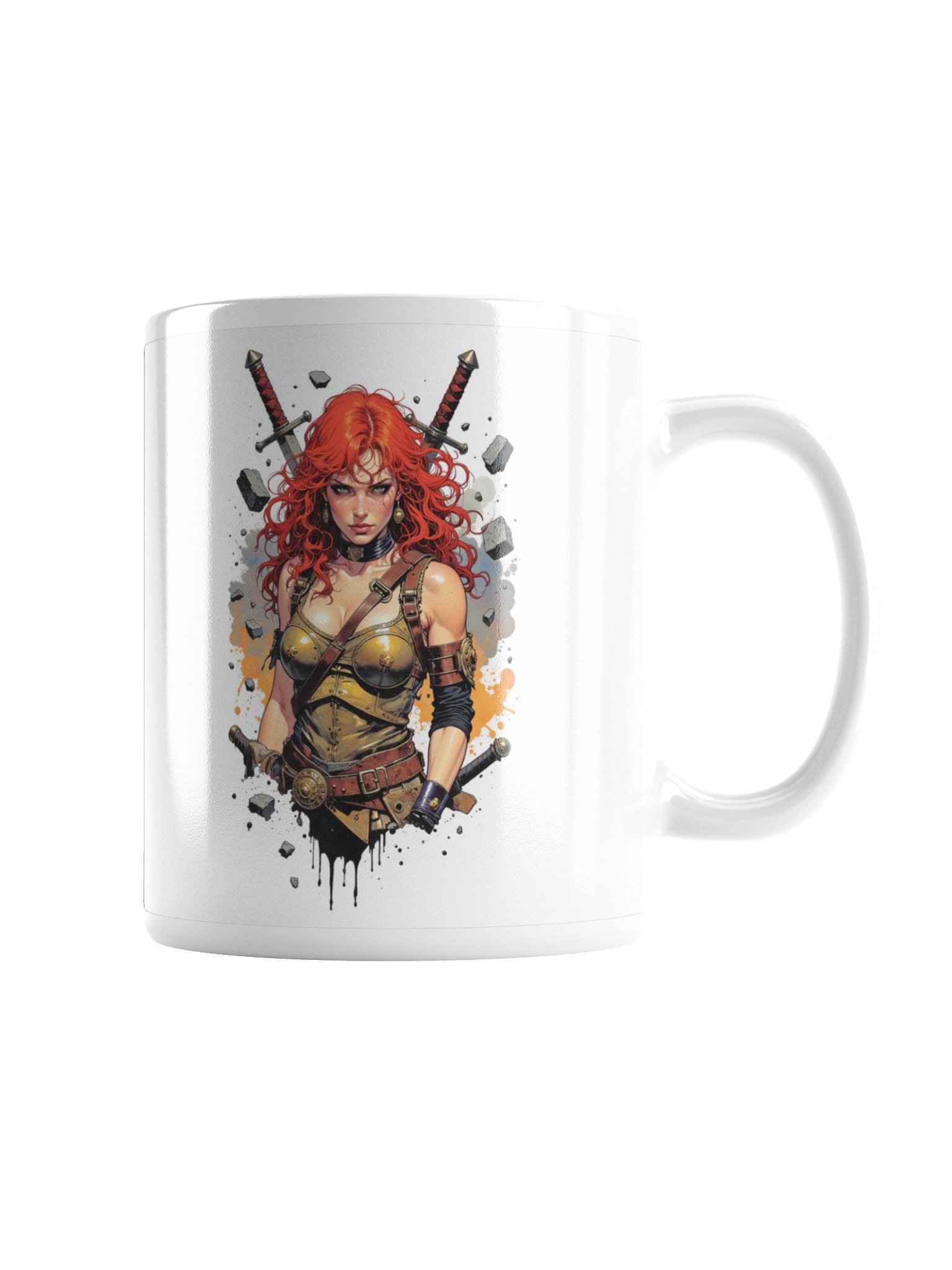 Fantasy Red Warrior Coffee Mug product image (2)
