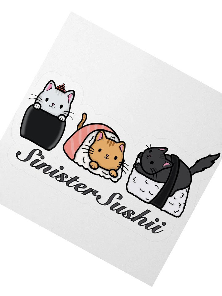 Sinister Sushii Cat Sticker product image (4)