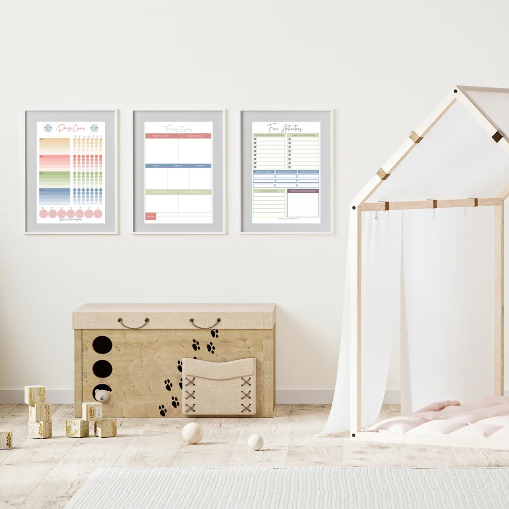 The Family Management Chart Set — Print & Frame Collection product image (2)