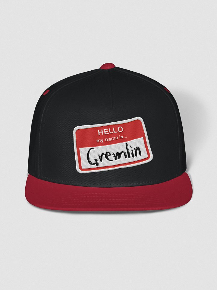 Hello, my name is... Flat Snapback product image (13)