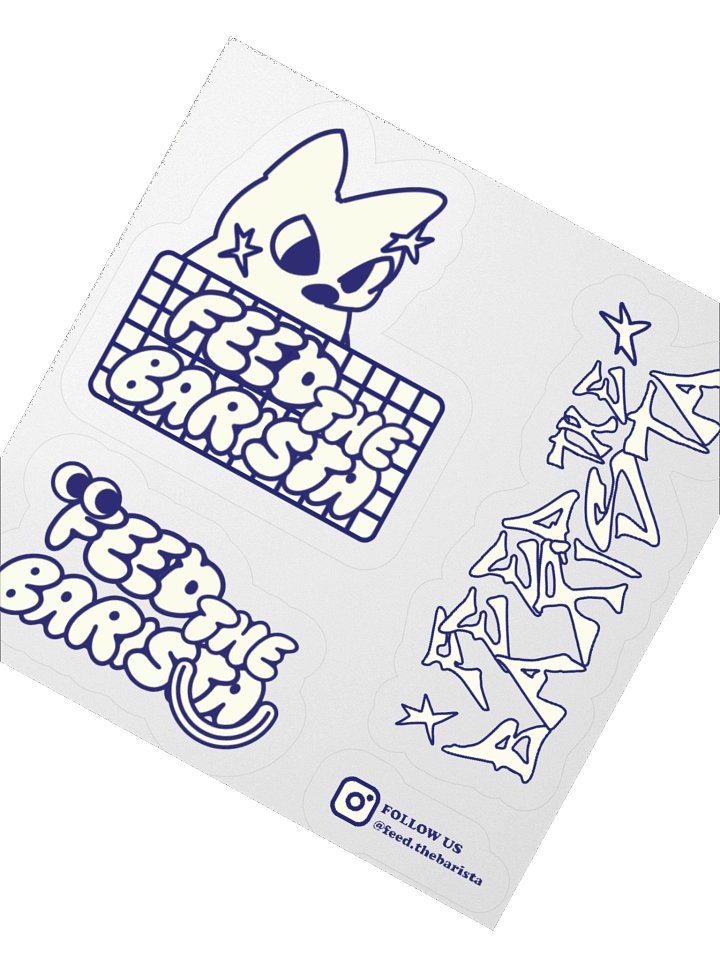 Feed the Barista sticker sheet 1 product image (3)