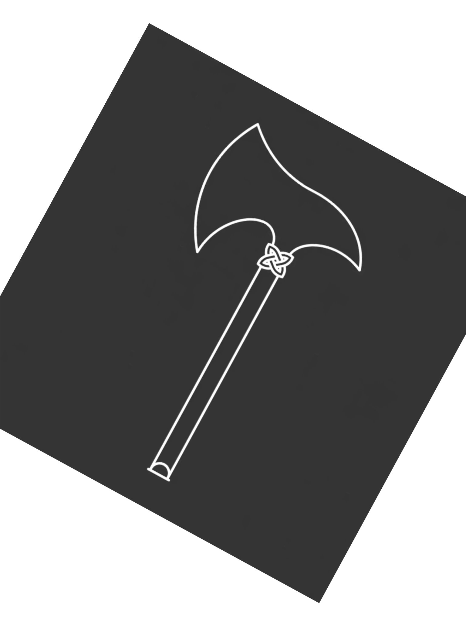 Minimal Axe Sticker product image (5)