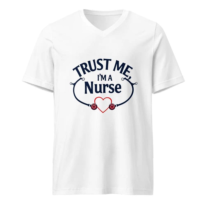 Heartbeat Nurse V-Neck Tee product image (1)