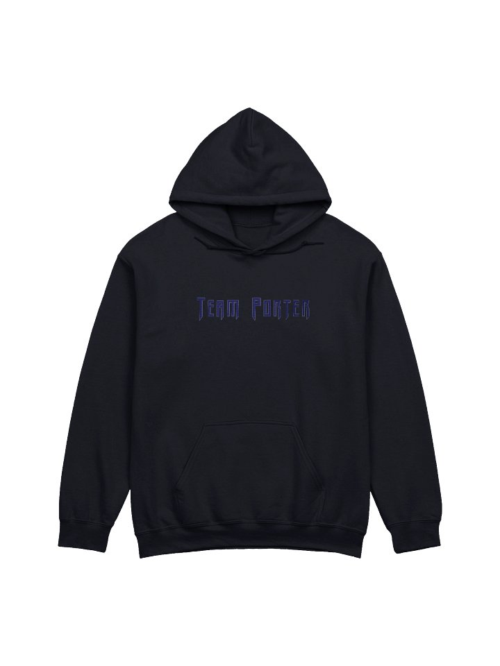 Team Porter Monochrome Embroidered Unisex Hoodie | Navy product image (1)