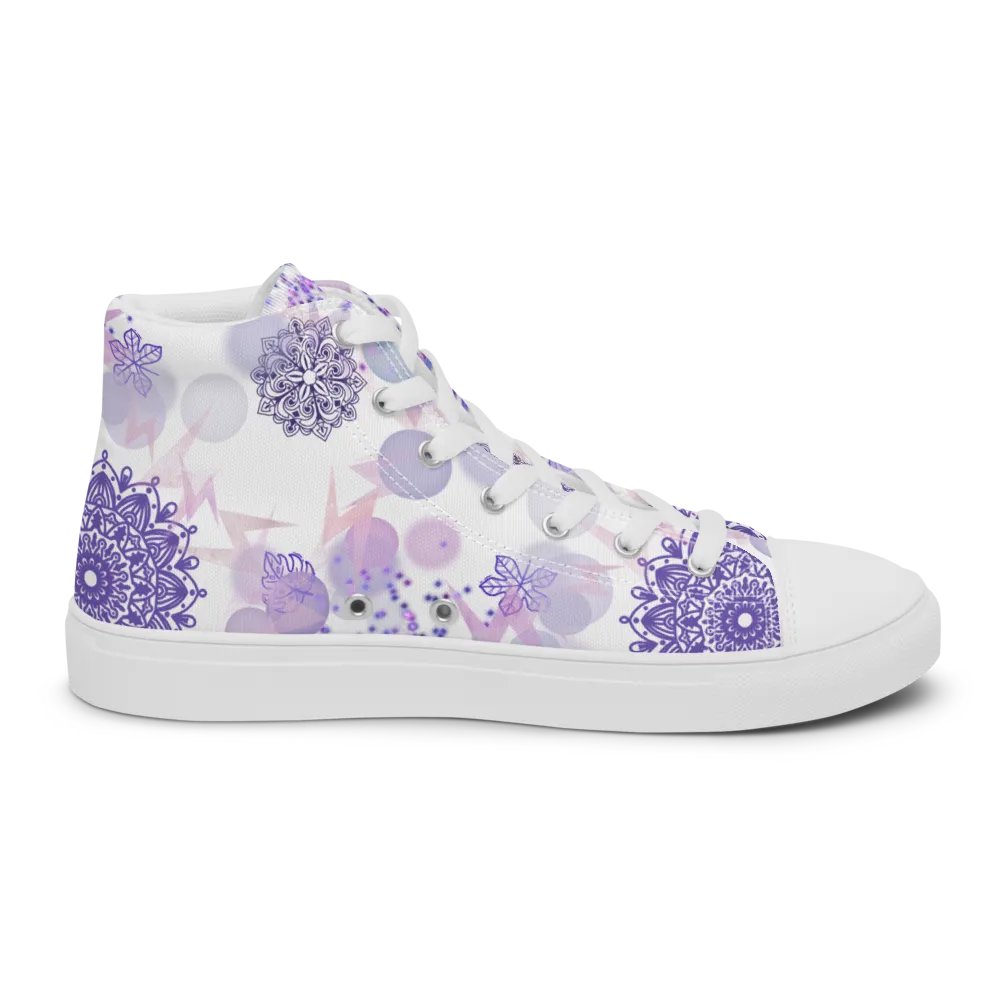 Lilac Mandala Lace Up Womens Shoes product image (5)