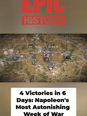 Four epic victories in just 6 days—Napoleon's genius moment when he should have been defeated 🔥 The Battle of Montereau proves why he was the greatest military strategist of all time. Against impossible odds, he pulled off a masterpiece of maneuvering and speed that his enemies never saw coming. How did he do it? Watch till the end 👇 Check out the full video at Epic History #Napoleon #NapoleonicWars #epichistory