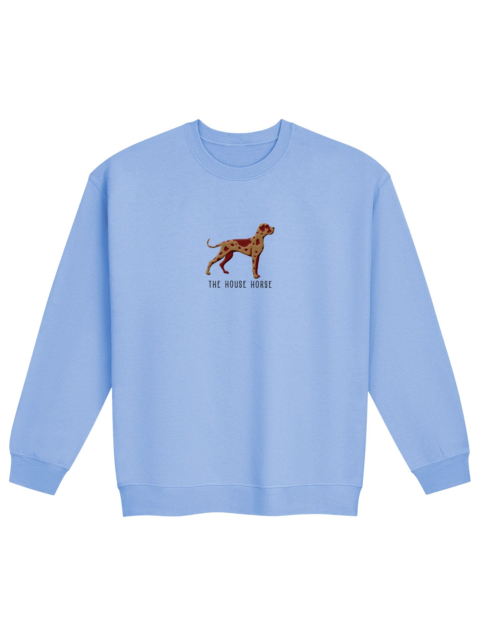 The House Horse Sweatshirt (Embroidered) of a Great Dane(Chocolate Merle) product image (25)