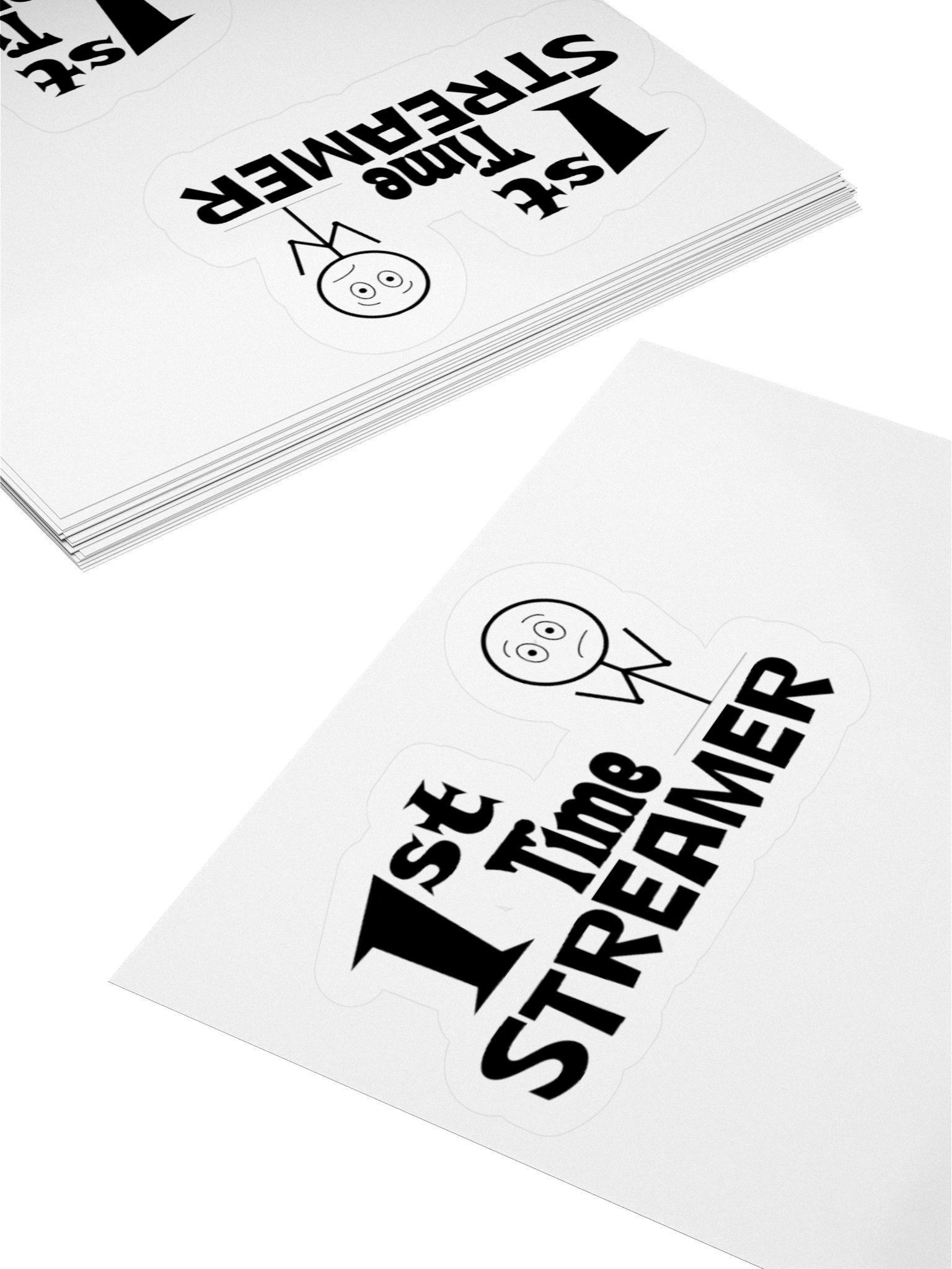 1st time streamer stickers product image (4)