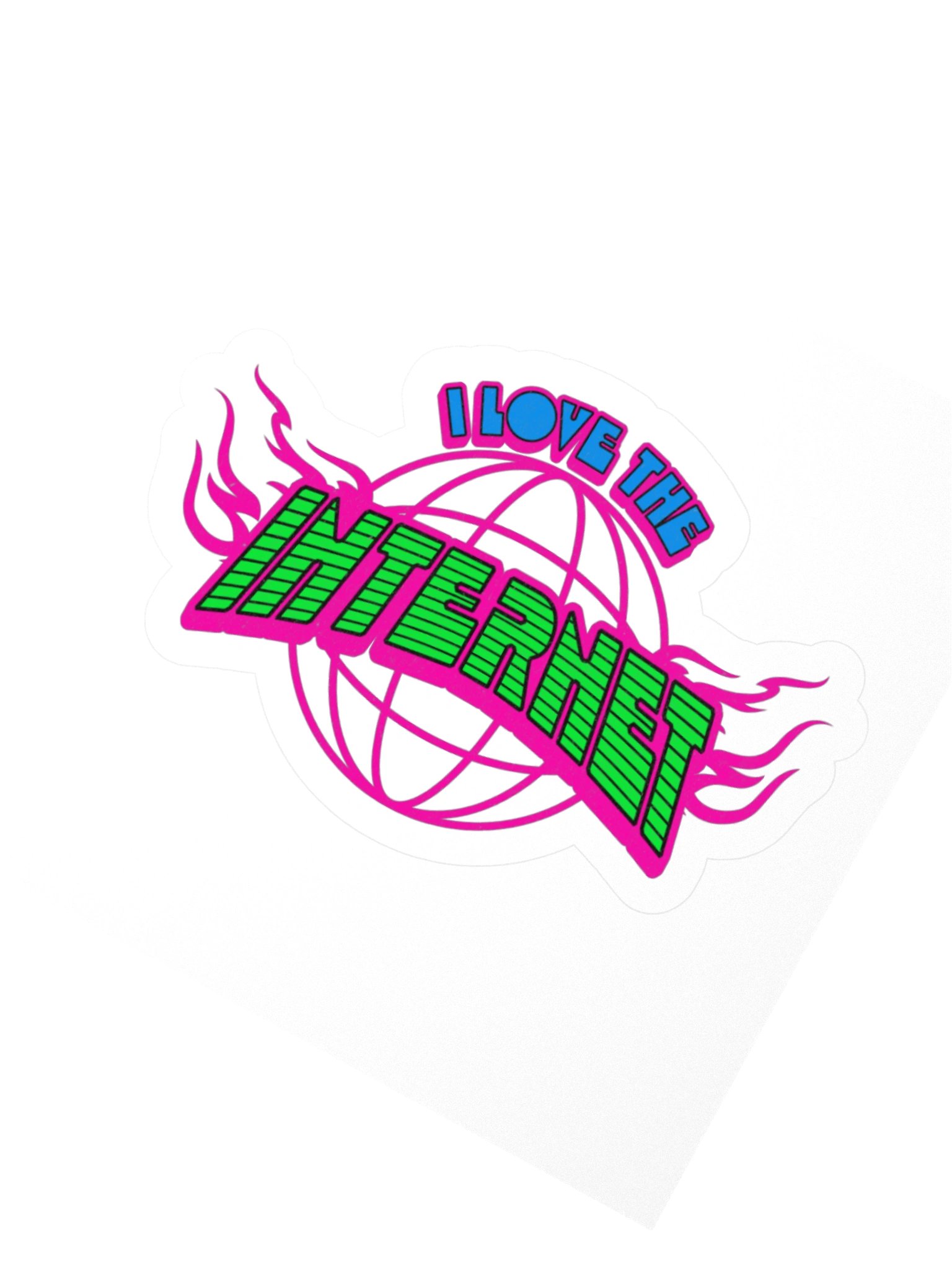 I love the Internet Sticker - White product image (2)