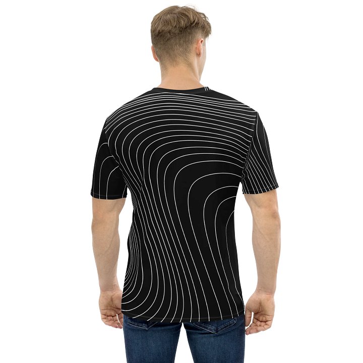 S³ Simplistic White On Black Abstract Wave product image (1)