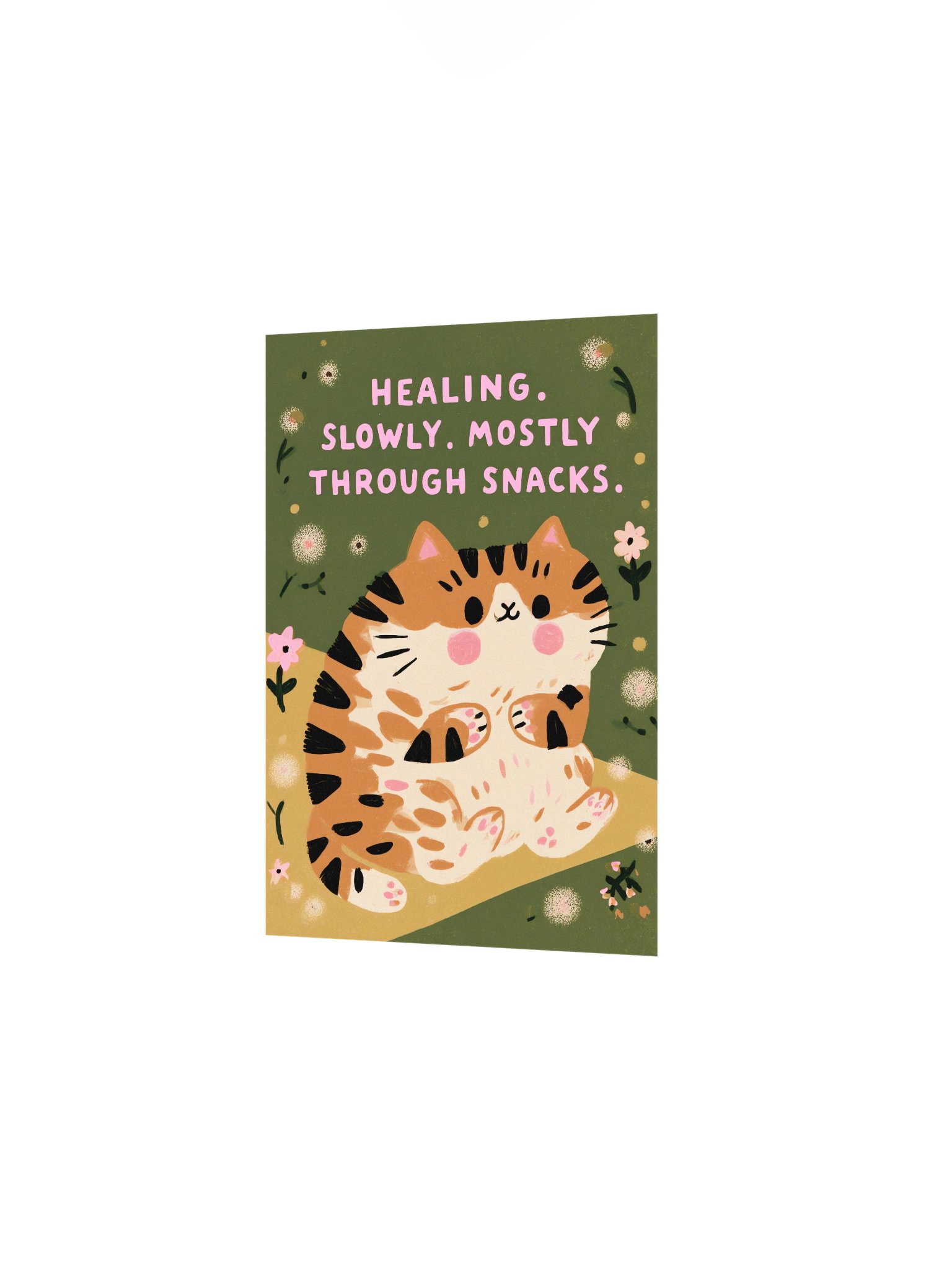 Healing Slowly, Mostly Through Snacks Cat Poster product image (7)