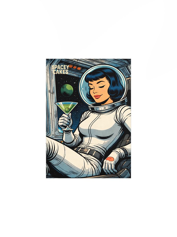 Glenda - Spacey Cakes Space Lounge Art Print product image (3)