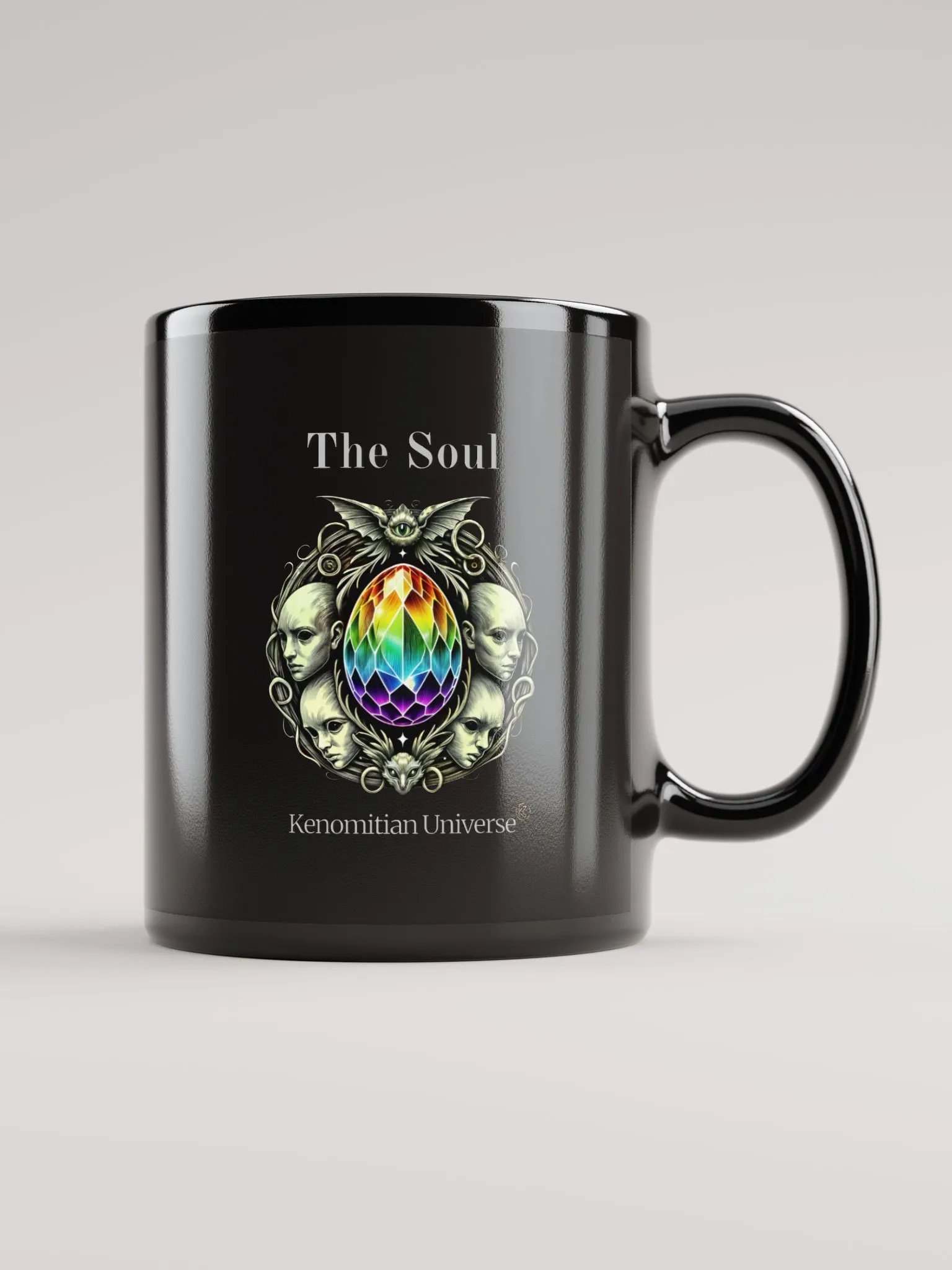 The Soul | Black Glossy Mug product image (3)